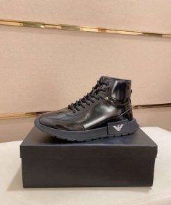 Armani Male High Top Shoes