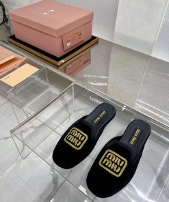 MiuMiu Half Slippers